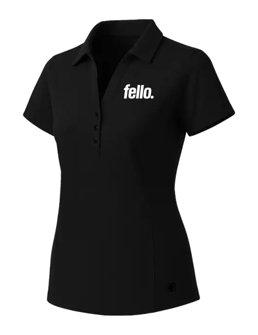 OGIO Womens Blacktop ONYX Polo w/Fello. Logo