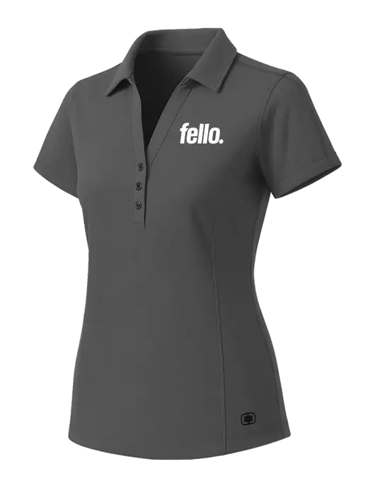 OGIO Womens Medium Grey ONYX Polo w/Fello. Logo