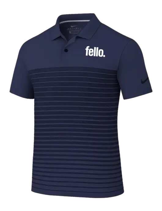 Nike Navy Dri-FIT Vapor Block Polo w/Fello. Logo
