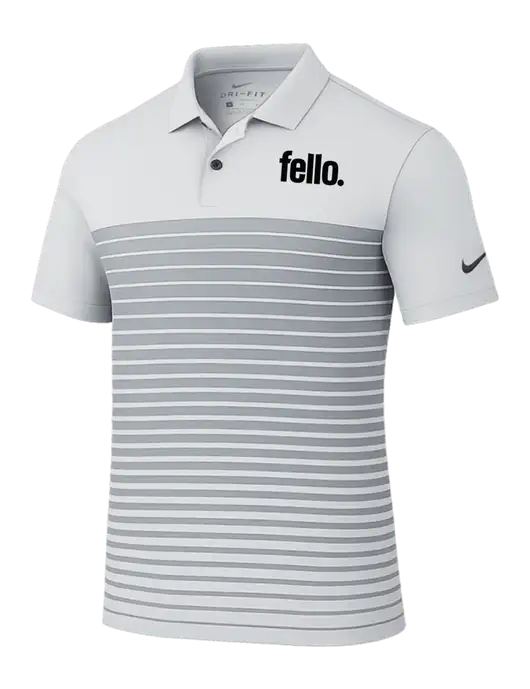 Nike Light Grey Dri-FIT Vapor Block Polo w/Fello. Logo