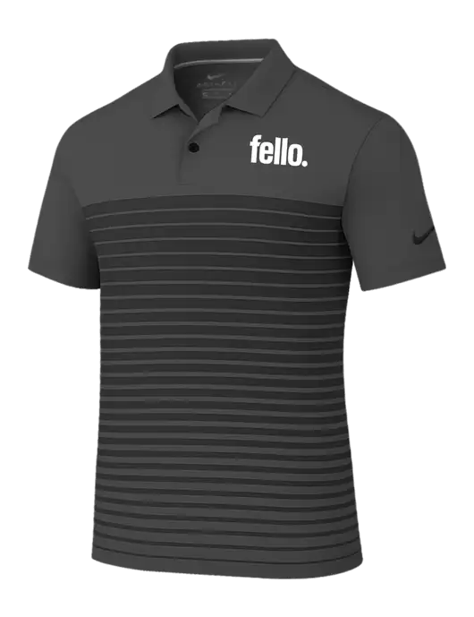 Nike Dark Grey Dri-FIT Vapor Block Polo w/Fello. Logo