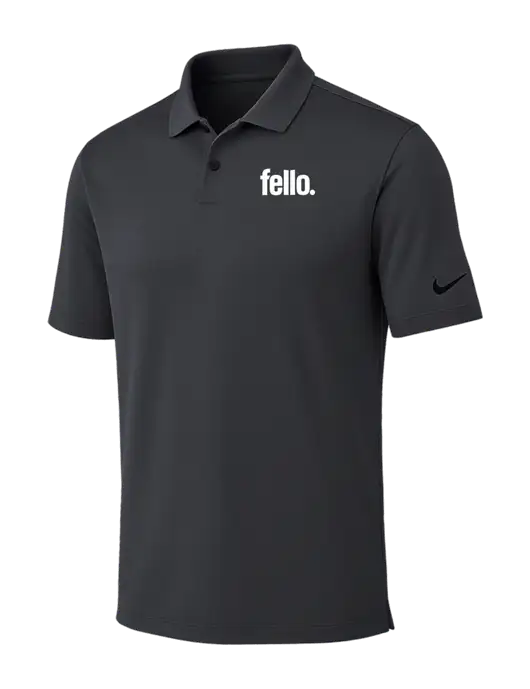 Nike Dark Grey Dri-FIT Vapor Polo w/Fello. Logo