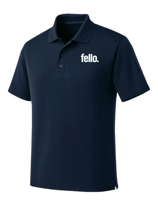 Dark Navy Dry Zone UV Micro Mesh Polo w/Fello. Logo