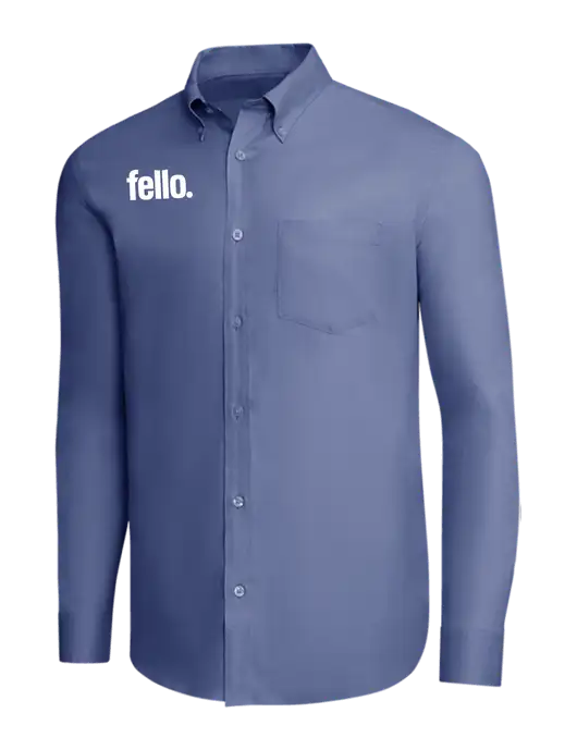 Brooks Brothers Light Navy Wrinkle-Free Stretch Pinpoint Shirt w/Fello. Logo