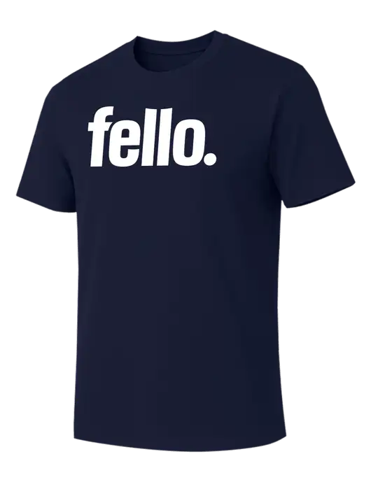 Allmade Dark Navy Organic Cotton Tee w/Fello. Logo