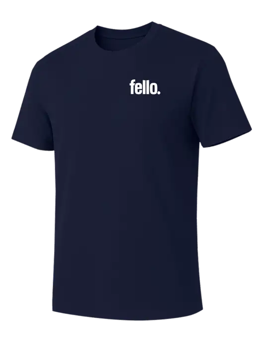Allmade Dark Navy Organic Cotton Tee w/Fello. Logo