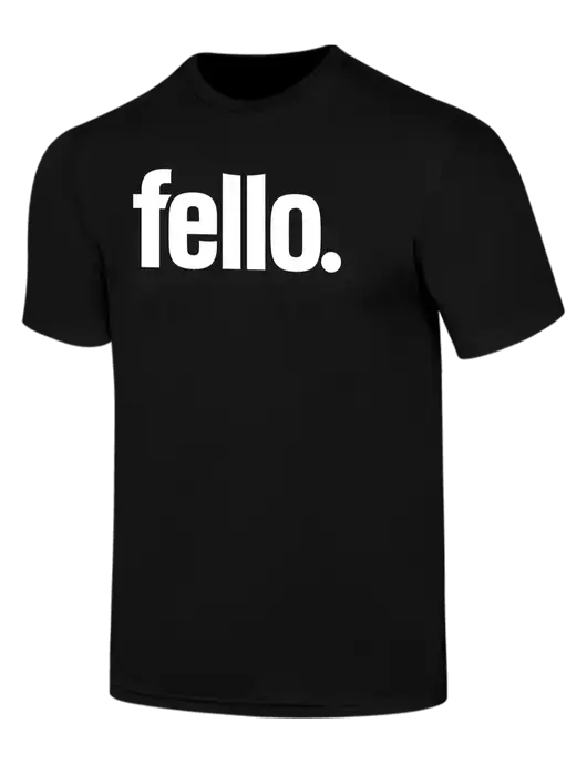 Simply Soft Black 4.5oz  Poly/Combed Ring Spun Cotton T-Shirt w/Fello. Logo