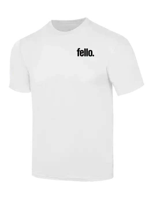 Simply Soft White 4.5oz  Poly/Combed Ring Spun Cotton T-Shirt w/Fello. Logo
