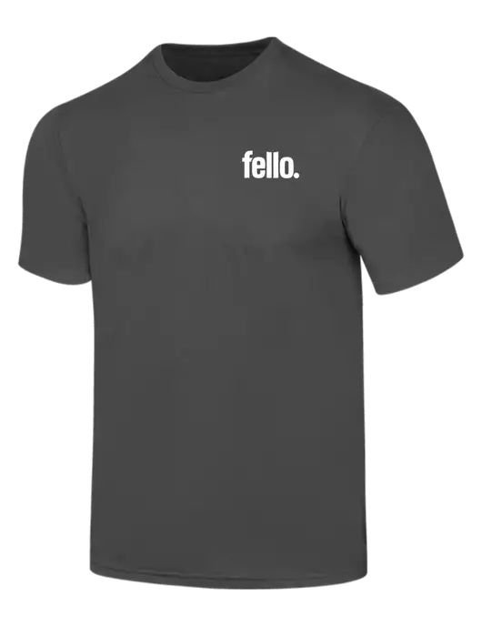Simply Soft Charcoal 4.5oz  Poly/Combed Ring Spun Cotton T-Shirt w/Fello. Logo