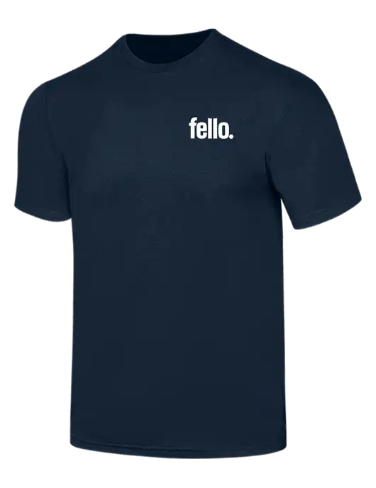 Simply Soft Navy 4.5oz  Poly/Combed Ring Spun Cotton T-Shirt w/Fello. Logo