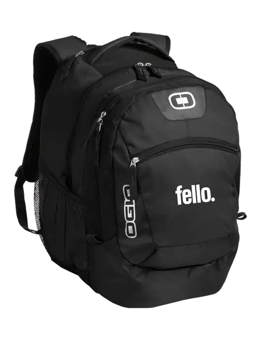 OGIO Black Rogue Pack
 w/Fello. Logo