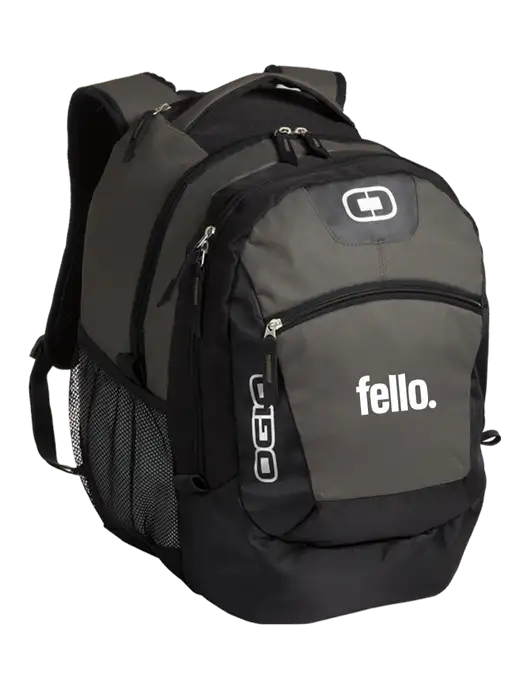OGIO Grey Rogue Pack
 w/Fello. Logo