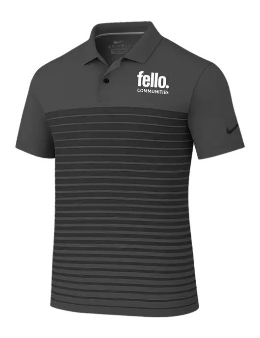 Nike Dark Grey Dri-FIT Vapor Block Polo w/Fello Communities Logo