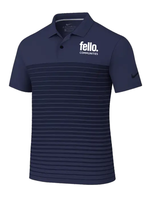 Nike Navy Dri-FIT Vapor Block Polo w/Fello Communities Logo