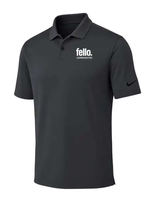 Nike Dark Grey Dri-FIT Vapor Polo w/Fello Communities Logo