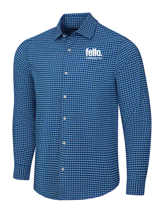 Navy/White City Stretch Shirt w/Fello Communities Logo