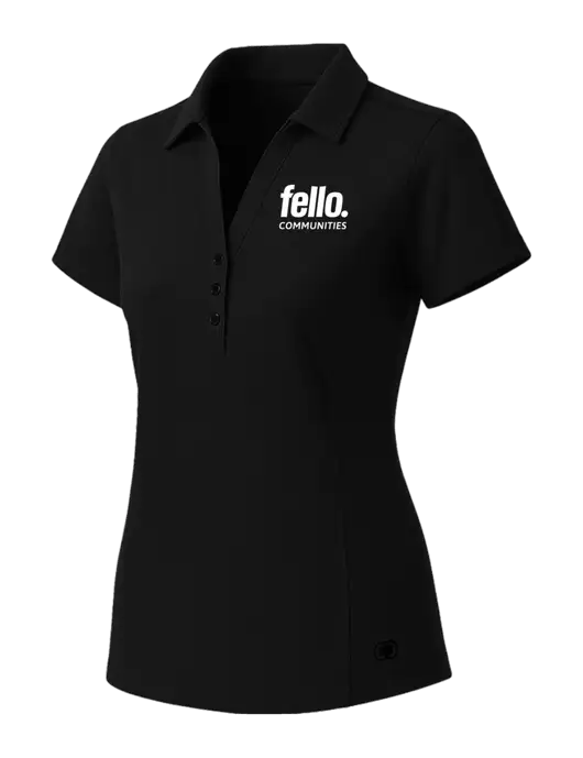 OGIO Womens Blacktop ONYX Polo w/Fello Communities Logo