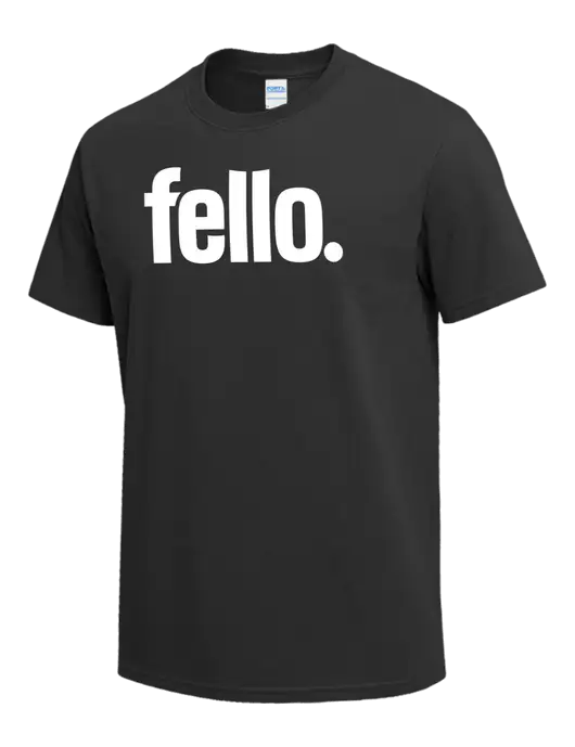 Charcoal Heavyweight 6.1 oz T-Shirt w/Fello. Logo