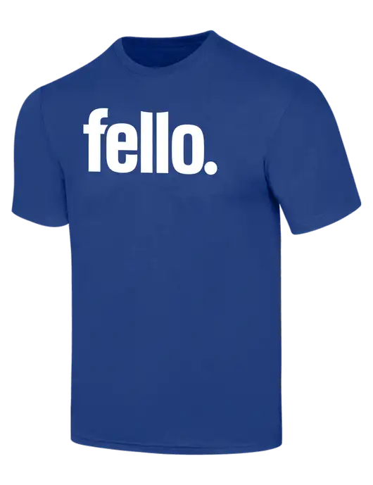 Simply Soft Dark Royal 4.5oz  Poly/Combed Ring Spun Cotton T-Shirt w/Fello. Logo