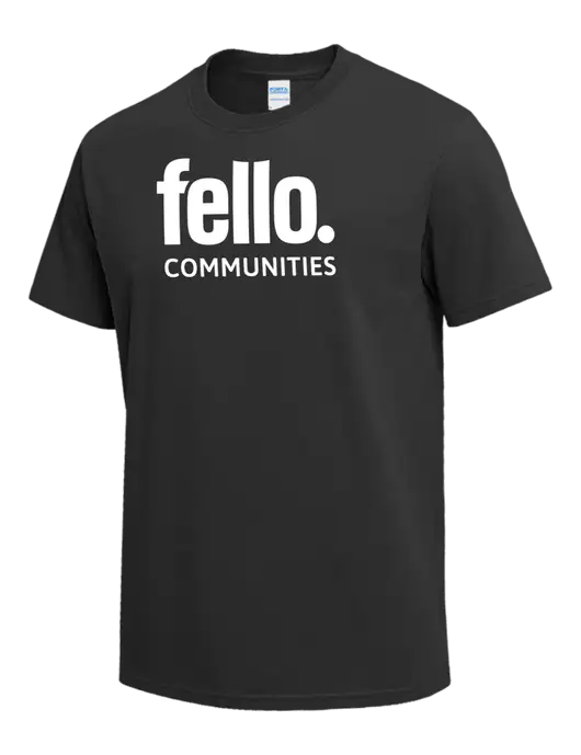 Charcoal Heavyweight 6.1 oz T-Shirt w/Fello Communities Logo