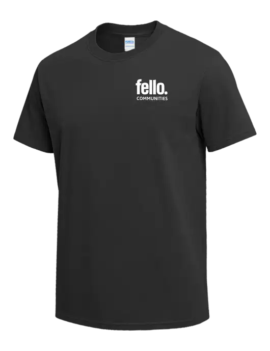 Charcoal Heavyweight 6.1 oz T-Shirt w/Fello Communities Logo