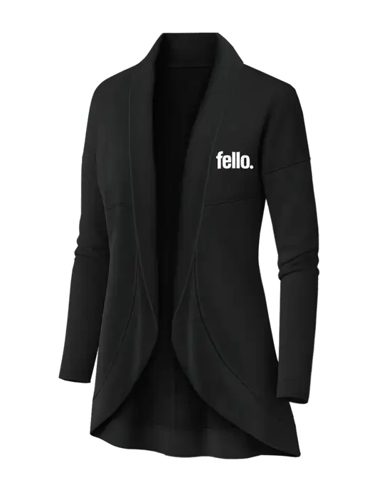 OGIO Blacktop Womens Luuma Cocoon Fleece w/Fello. Logo