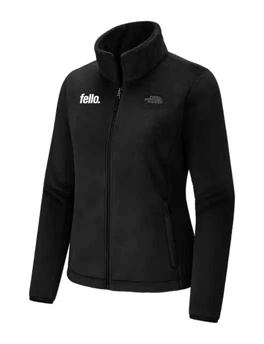 The North Face Womens Black Osito Fleece Jacket
 w/Fello. Logo
