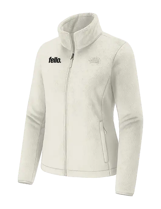 The North Face Womens Ivory Osito Fleece Jacket
 w/Fello. Logo