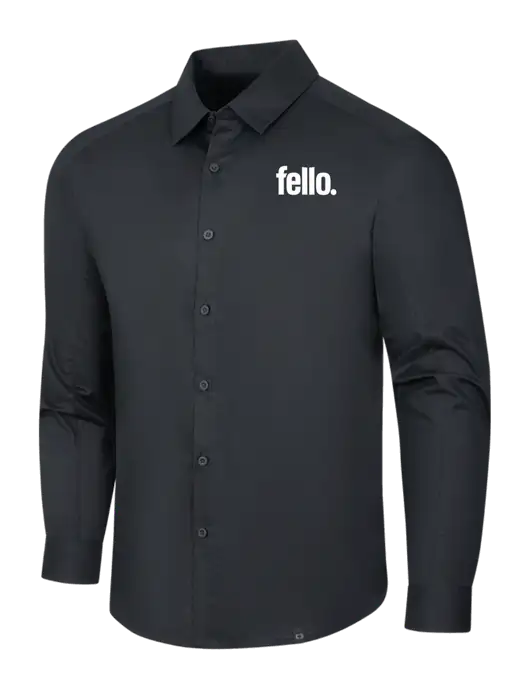 OGIO Black Commuter Woven Shirt w/Fello. Logo