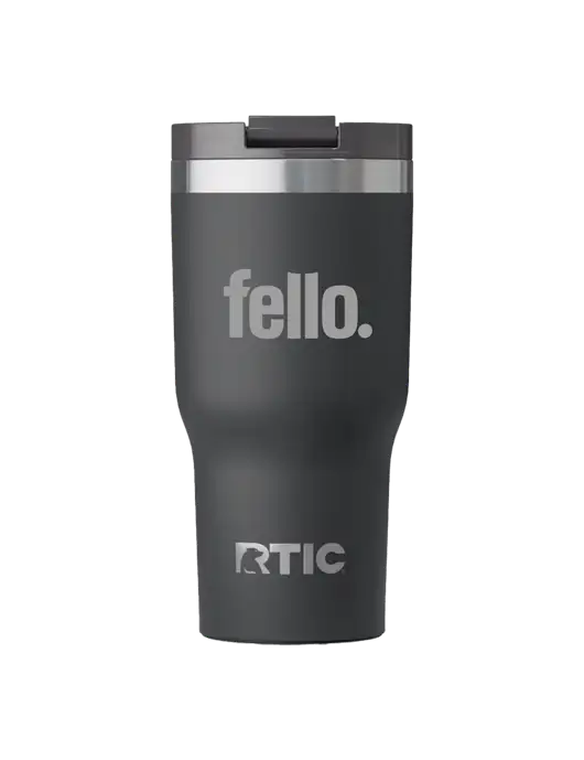 RTIC Essential 30 oz Charcoal Tumbler w/Fello. Logo
