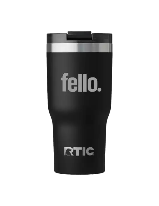 RTIC Essential 30 oz Black Tumbler w/Fello. Logo