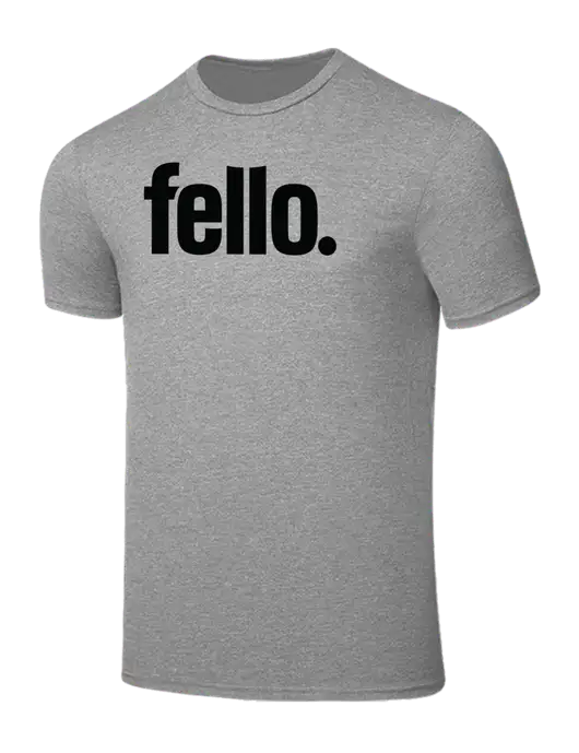 Seriously Soft Light Heather Grey T-Shirt w/Fello. Logo