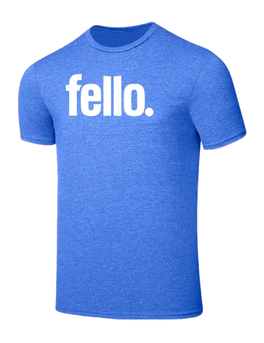 Seriously Soft Heathered Royal T-Shirt w/Fello. Logo