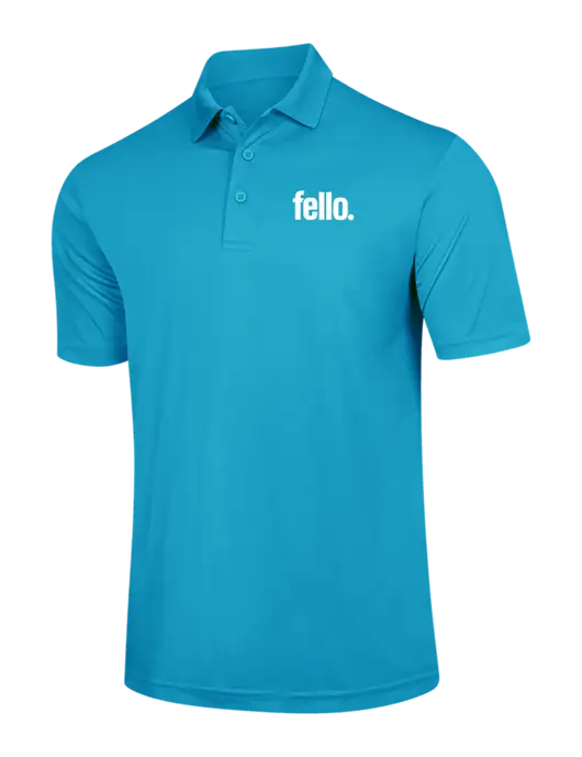 Sapphire Blue PosiCharge Competitor Polo w/Fello. Logo