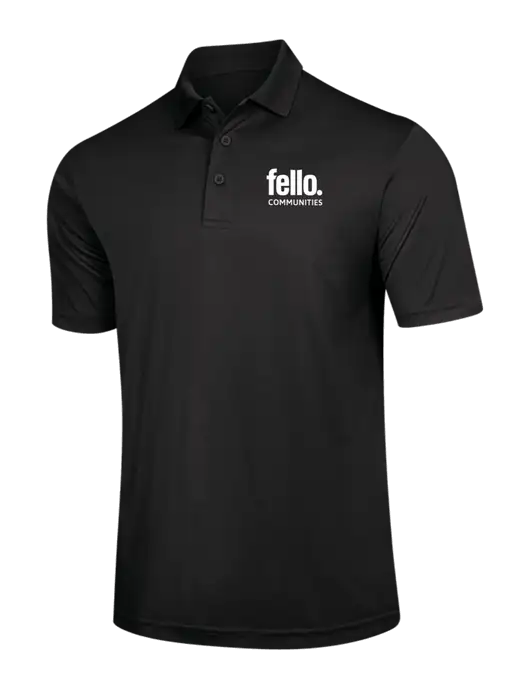 Black PosiCharge Competitor Polo w/Fello Communities Logo