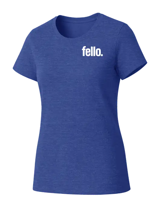 Womens Seriously Soft Royal Frost T-Shirt w/Fello. Logo